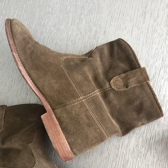 Isabel Marant Olive Suede Ankle Boots size 7